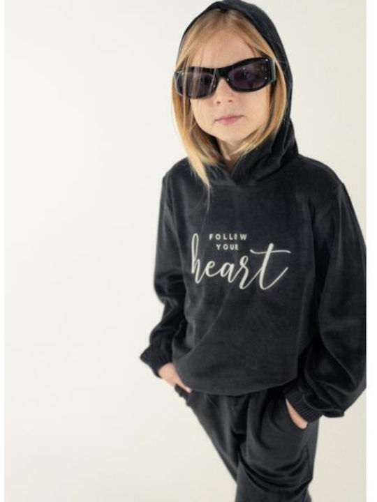 Kids Sweatpants Set Black 2pcs