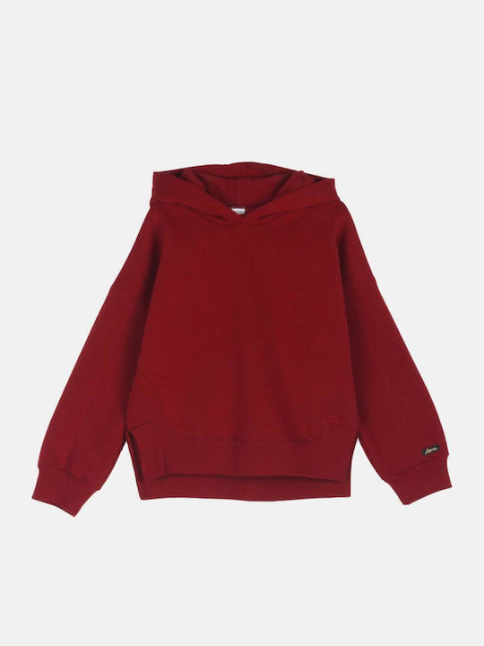 Kids Sweatpants Set Burgundy 2pcs Unicolor