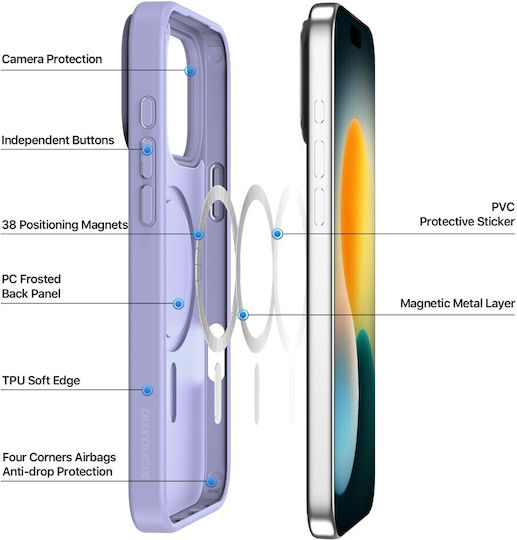 Dux Ducis Yind Series Back Cover Plastic Purple (iPhone 17 Pro)