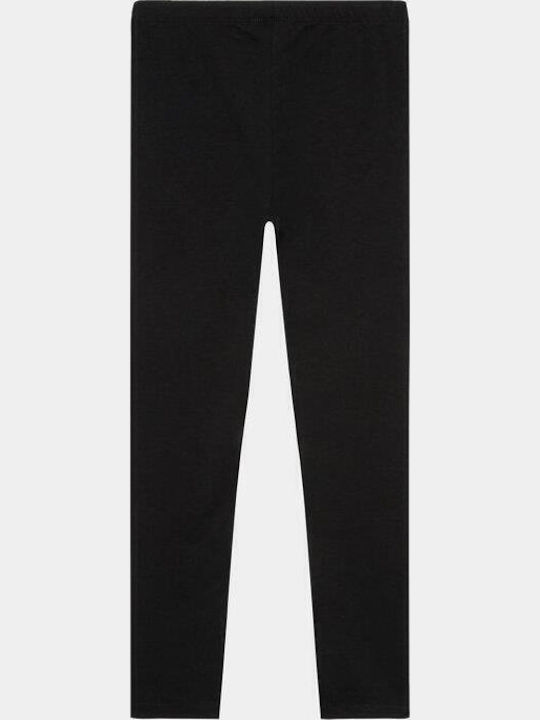 Kids Long Leggings Top Black