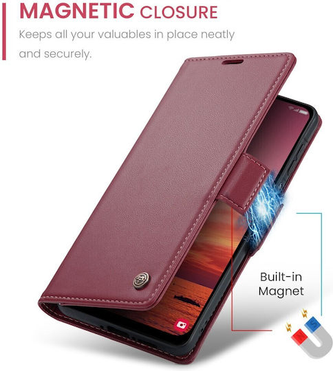 Caseme 023 Luminus Wallet Burgundy (Galaxy A17)