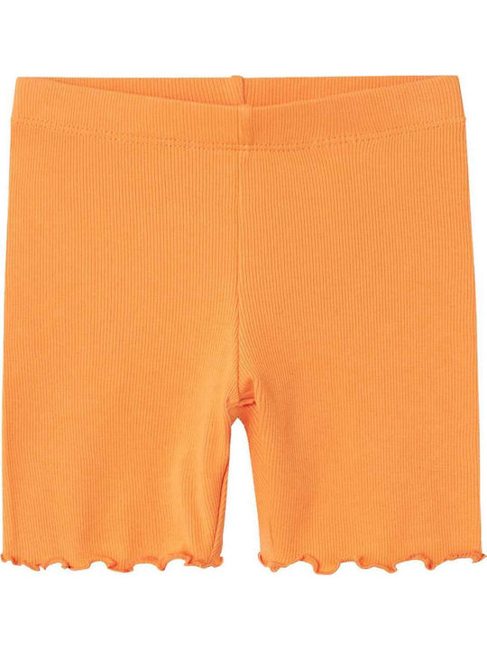 Kinder Leggings Radfahren Kurz Orange