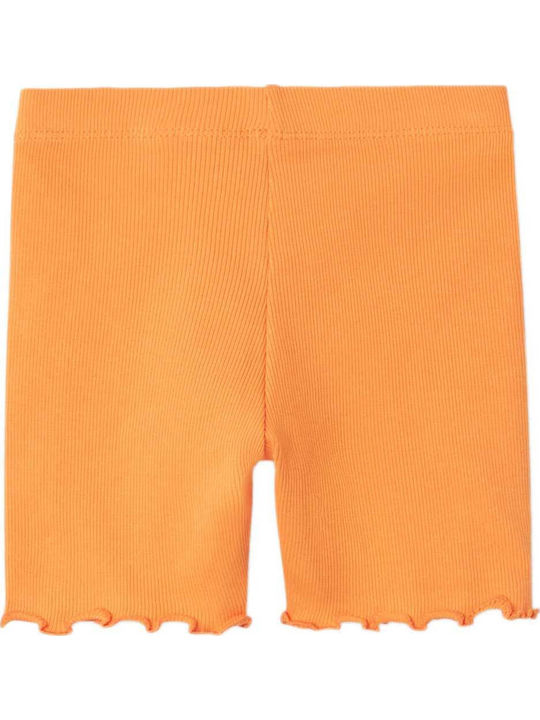 Kinder Leggings Radfahren Kurz Orange