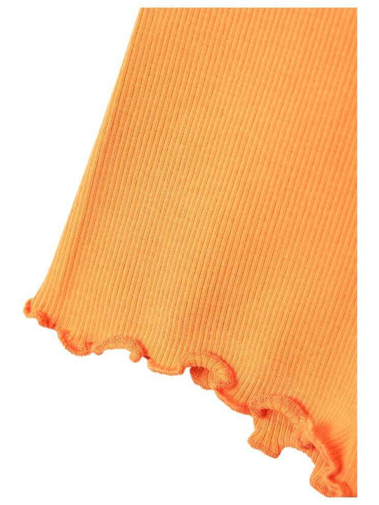 Kinder Leggings Radfahren Kurz Orange