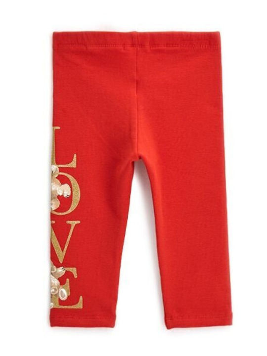 Kinder Leggings Lang Rot