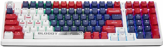 A4Tech Bloody S98 Gaming Mechanical Keyboard with BLMS Red Plus switches and RGB lighting (English US) Sports Navy