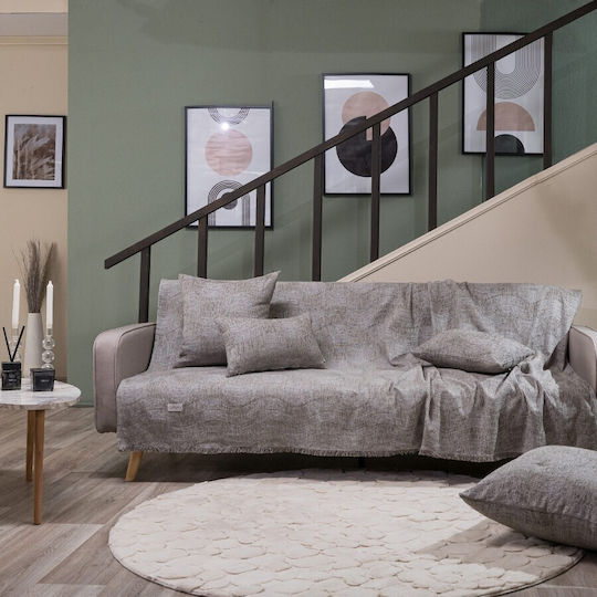 Teoran Midland Four-Seater Sofa Throw Chenille 180x350cm