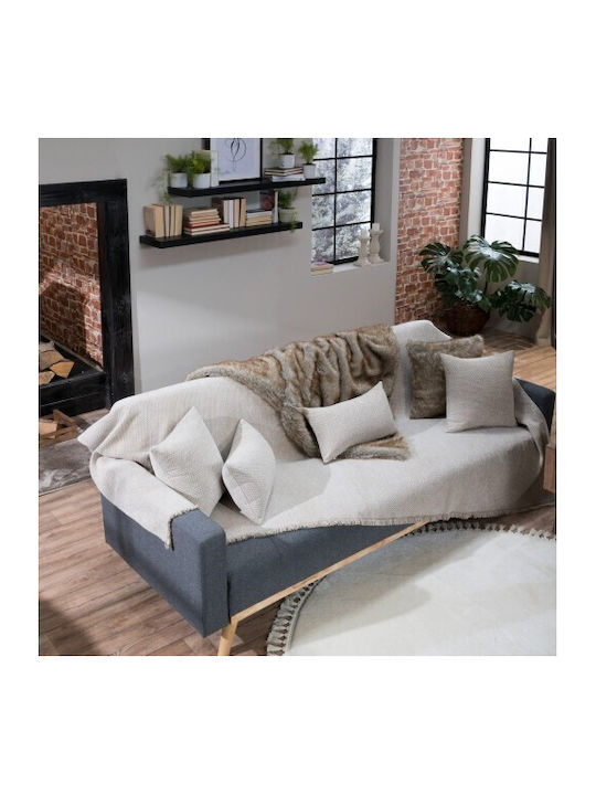Teoran Utah Four-Seater Sofa Throw Chenille 180x350cm 01