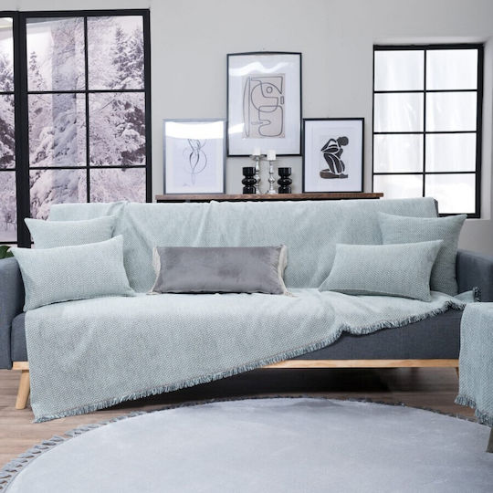 Teoran Utah Viersitzer-Sofa Überwurf Chenille 180x350cm