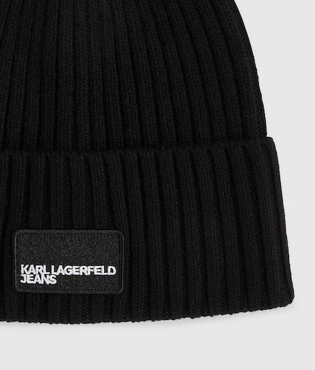 Beanie Männer Beanie Gestrickt in Schwarz Farbe