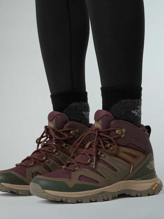 The North Face Hedgehog Women's Hiking Boots Waterproof with Gore-Tex Membrane Brown