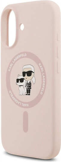 Karl Lagerfeld Karl&choupette Umschlag Rückseite Silikon / Kunststoff Rosa (iPhone 17)