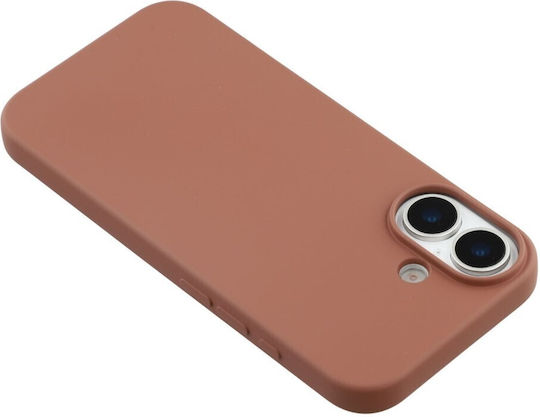 X-Level Umschlag Rückseite Silikon Braun (iPhone 17)