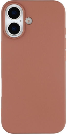 X-Level Umschlag Rückseite Silikon Braun (iPhone 17)