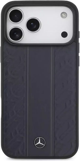 Mercedes-Benz Back Cover Δερμάτινο / Πλαστικό / Σιλικόνης Μπλε (iPhone 17 Pro Max)