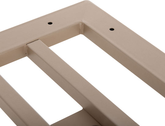 HomeMarkt Bar Table Base Table / Office With Adjustable Cappuccino Matte 80x40.5x90cm