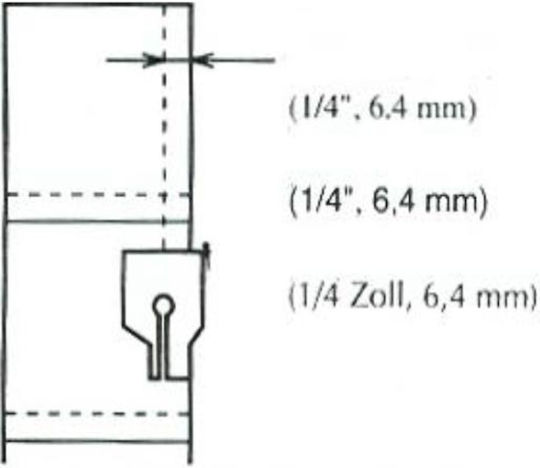 Ghid Picior Cusătură 1/4 Inch Xc7416252/f057n Bsm