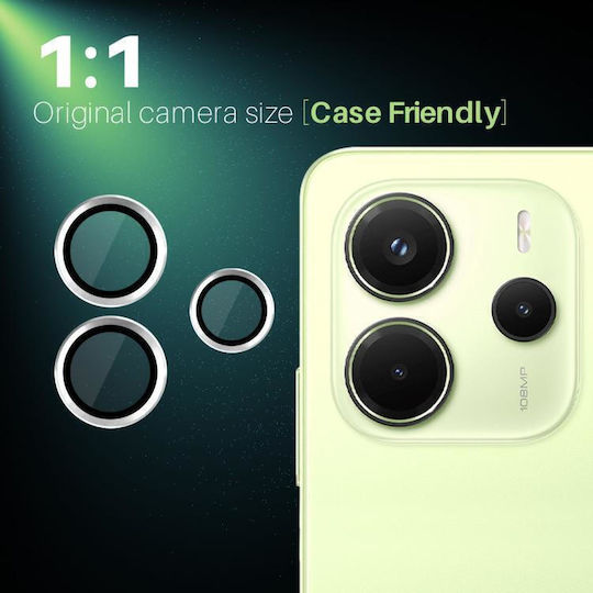 Camera Protection Metal Frame Silver for the Xiaomi Redmi Note 14 4G
