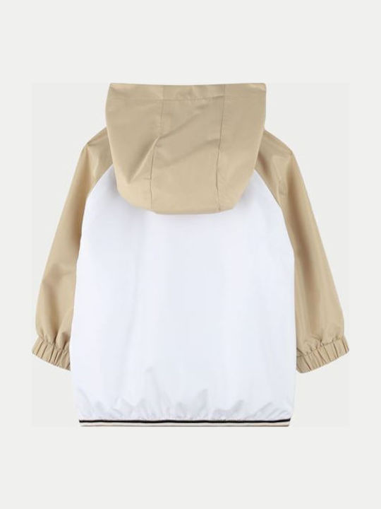 Kinder Freizeitjacke Winddicht mit Kapuze Brown