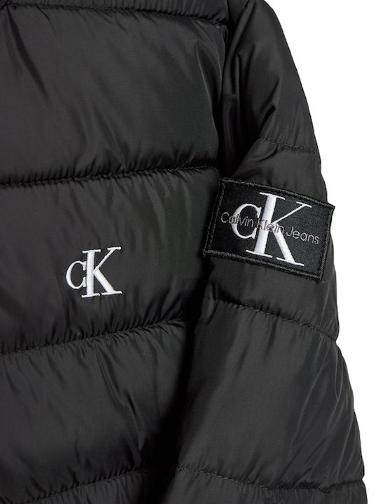 Παιδικό Casual Μπουφάν με Κουκούλα Μαύρο Logo