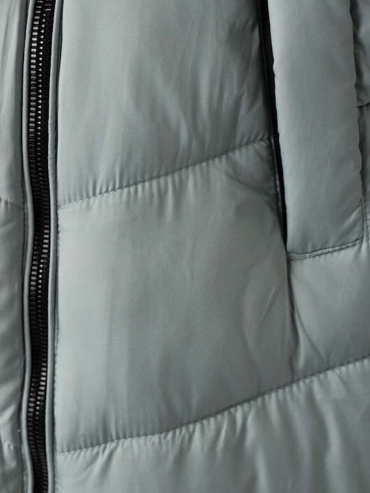 Kids' Casual Jacket Long with Hood Sky Blue