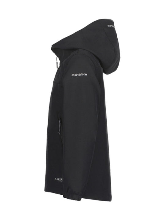 Kids' Sports Jacket Short with Hood Black Konan