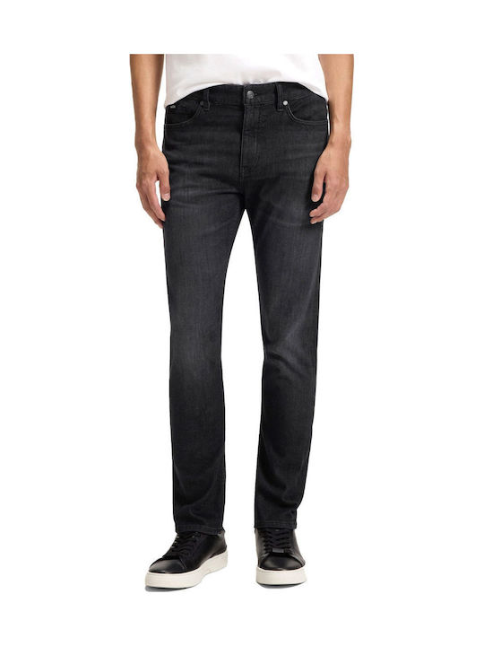 Men's Jeans Pants Elastic with Slim Fit Black