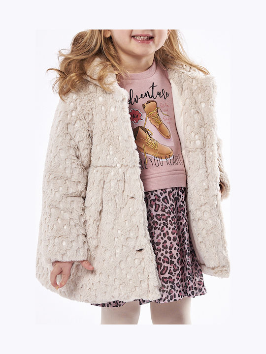 Kids' Fur Short with Hood Graphite