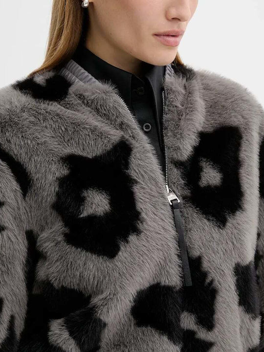 Scurtă Blană de damă Grey