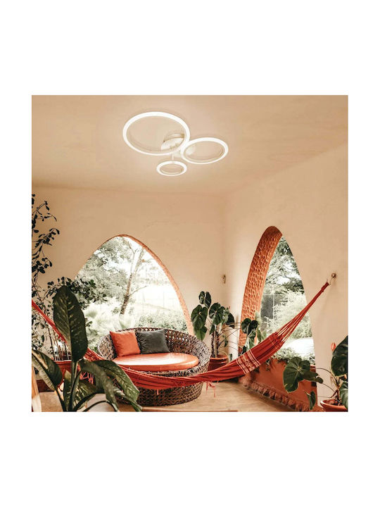 Alista Home Plafonieră de Tavan Albă cu LED Integrat și Telecomandă