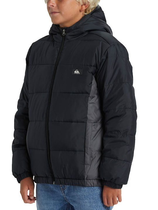Kids' Quilted Jacket Short with Hood Multicolour