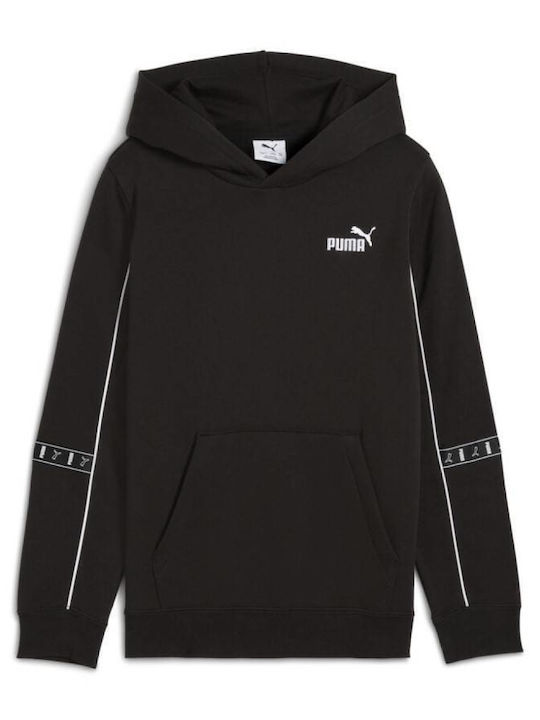 Παιδικό Φούτερ με Κουκούλα και Τσέπες Μαύρο Hoodie Fl