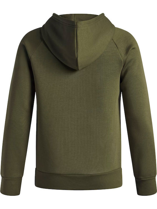 Fleece Παιδικό Φούτερ με Κουκούλα και Τσέπες Πράσινο Rival