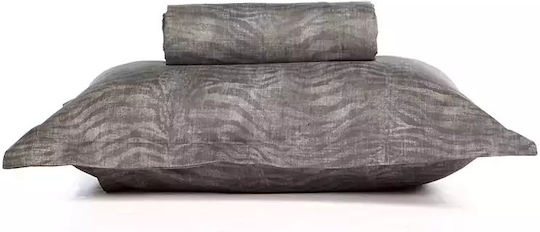 Nef-Nef Homeware Σετ Υπέρδιπλη 240x230cm Grey Grey Grey