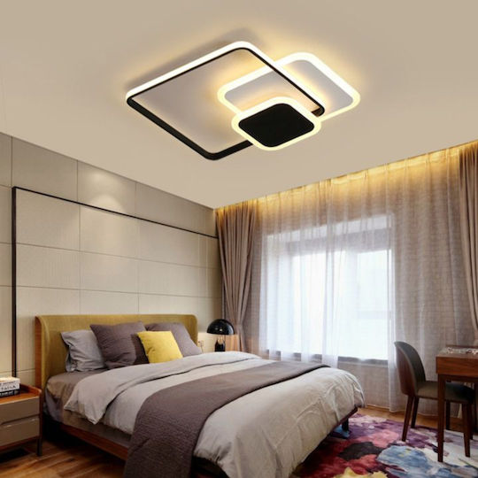 Alista Home Ceiling Mount Light Black with Integrated LED and Remote Control