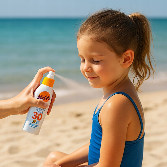 Malibu SPF30 Водоустойчив Детски Слънцезащитен Крем Спрей За Лице И Тяло 175ml