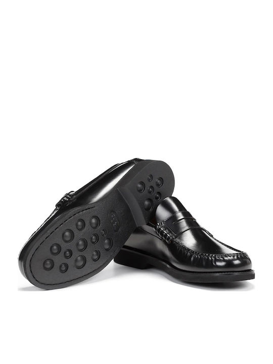 Δερμάτινα Ανδρικά Loafers σε Μαύρο Χρώμα