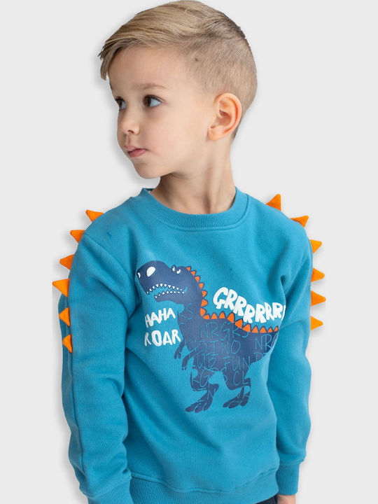 Детски Суичър Light Blue