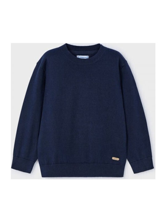 Kinderpullover Langarm dunkelblau Basic