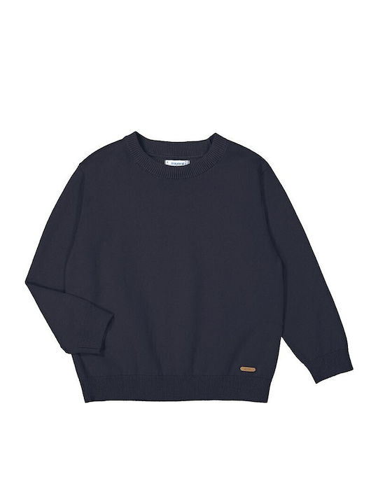 Kinderpullover Langarm dunkelblau Basic