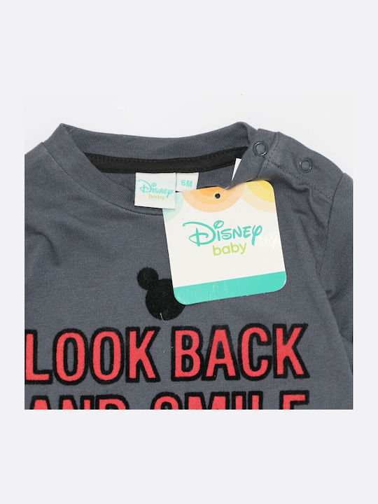 Kinderhemd Langarm Gray Mickey