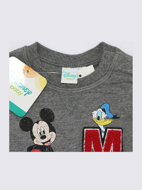Kinderhemd Langarm Gray Mickey