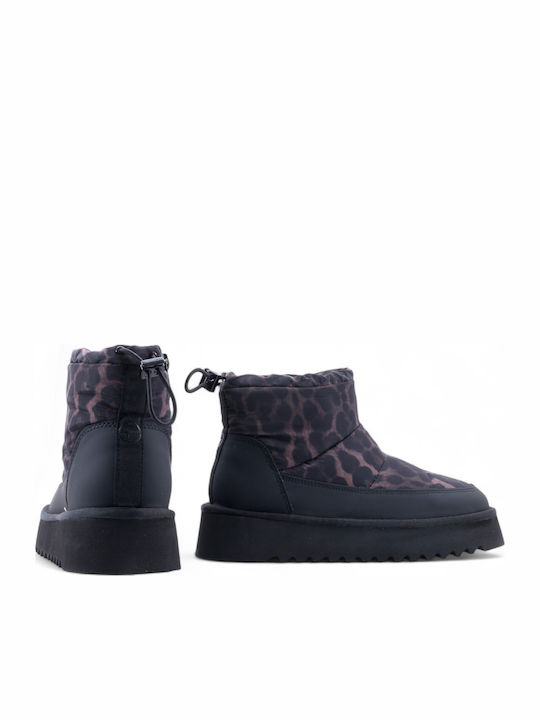 Γυναικεία Μποτάκια Black/Leopard