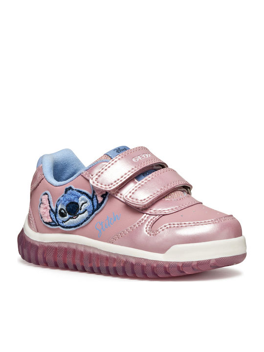 Lightyloo Kinder Sneakers Anatomisch mit Klettverschluss Rosa