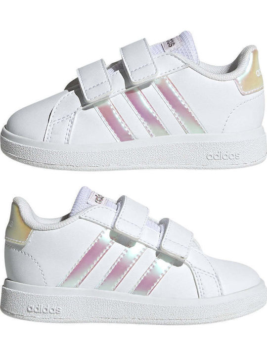 Grand Court GRAND COURT 2.0 Kids Sneakers with Scratch Cloud White / Iridescent