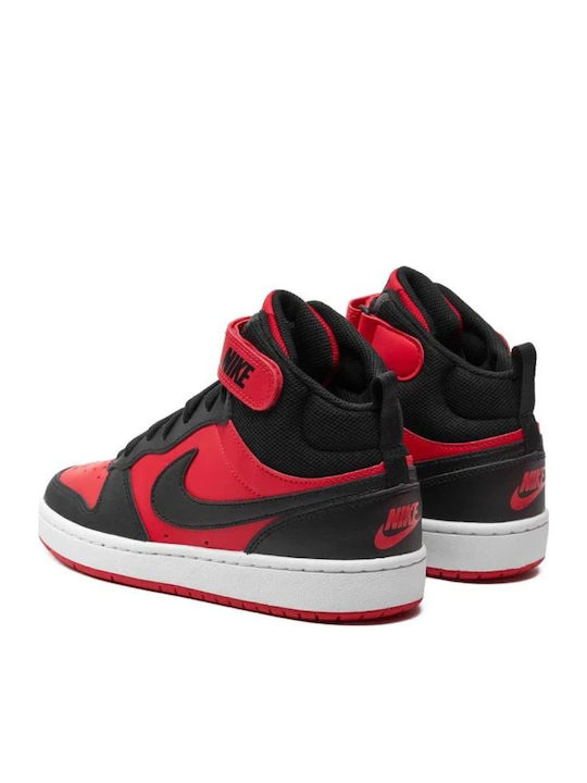 Court Borough Mid 2 Παιδικά Sneakers High με Σκρατς Κόκκινα CD7782-602