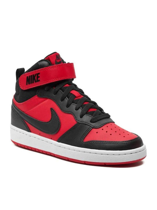 Court Borough Mid 2 Παιδικά Sneakers High με Σκρατς Κόκκινα CD7782-602