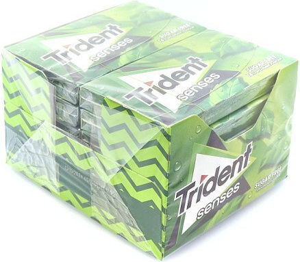 Trident Gume De Mestecat Cu Gust De Mentă Verde 12 Buc 27gr