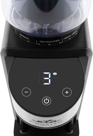 ETA Râșniță Electrică de Cafea 200W cu Capacitatea de Măcinare a Boabelor 250gr și 35 Nivele de Măcinare Maro