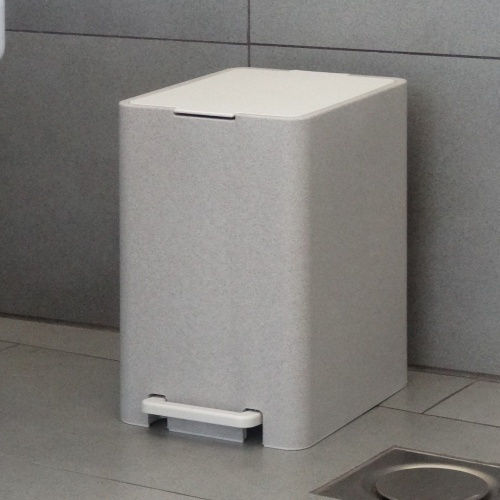 Bathroom Pedal Bin 17L 18.5x26x37cm Inner Bin 10L 1.04kg Plastic Soft Close Petra Elladas